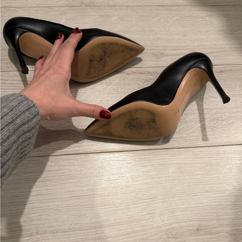 Gianvito Rossi Black Leather Heels - Picture 6 of 6